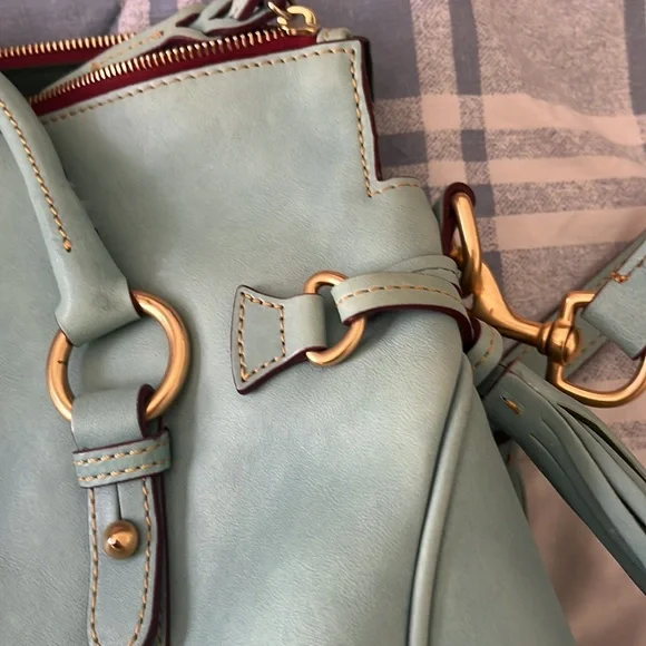 Dooney Bourke robin eggs blue tote - Picture 5 of 11